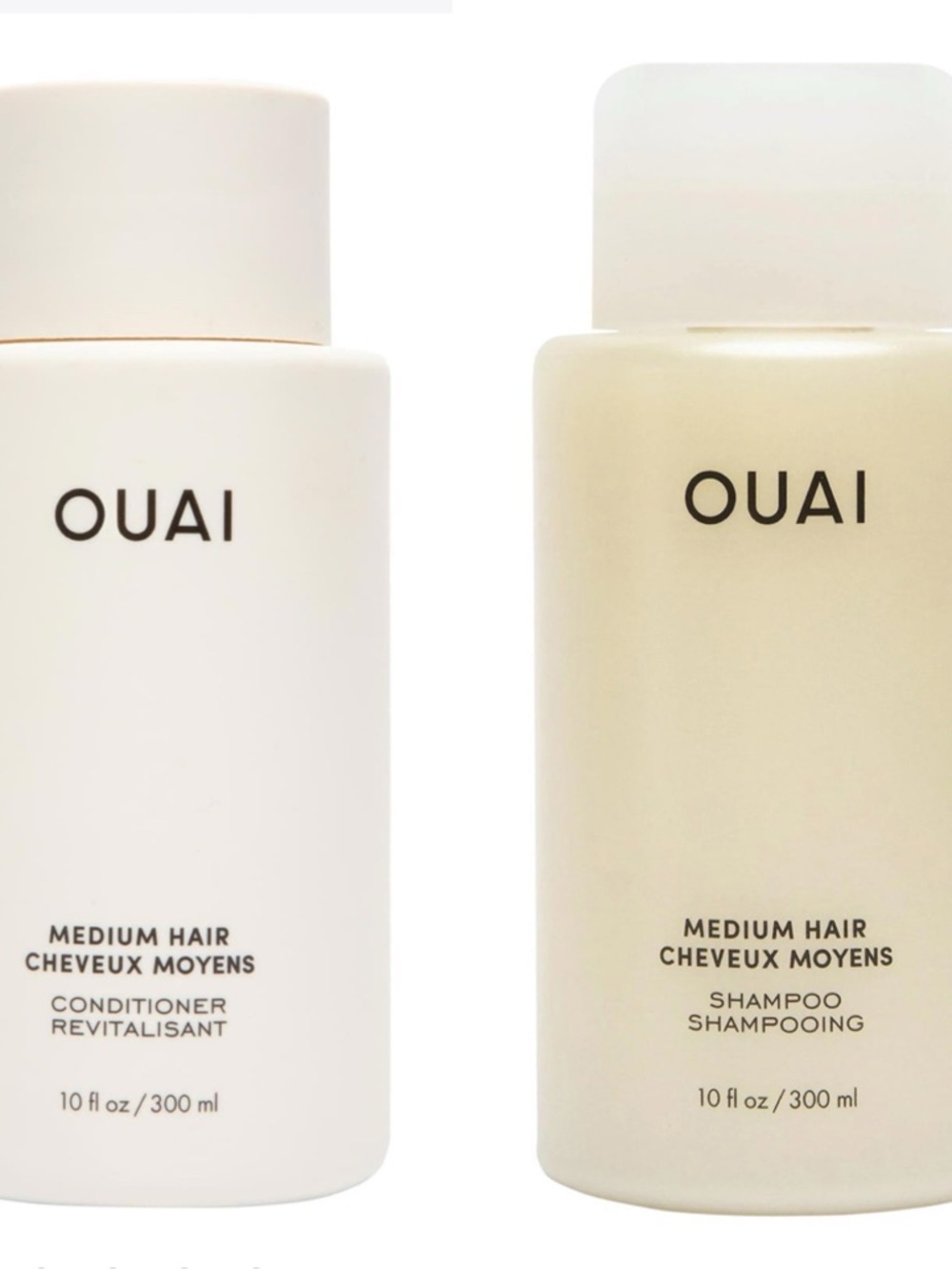 Used twice OUAI Medium Hair Shampoo & Conditioner Duo